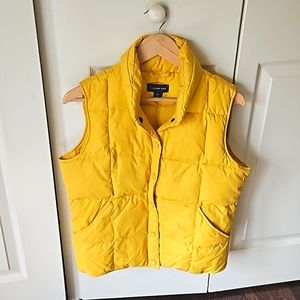 Lands end xs yellow down vest